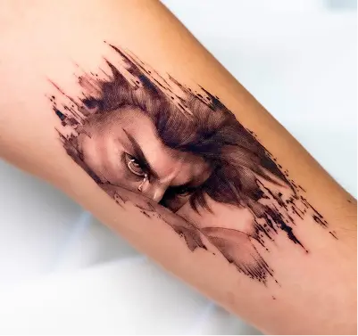 Fotografía de un tatuaje diseñado por el artista Nev